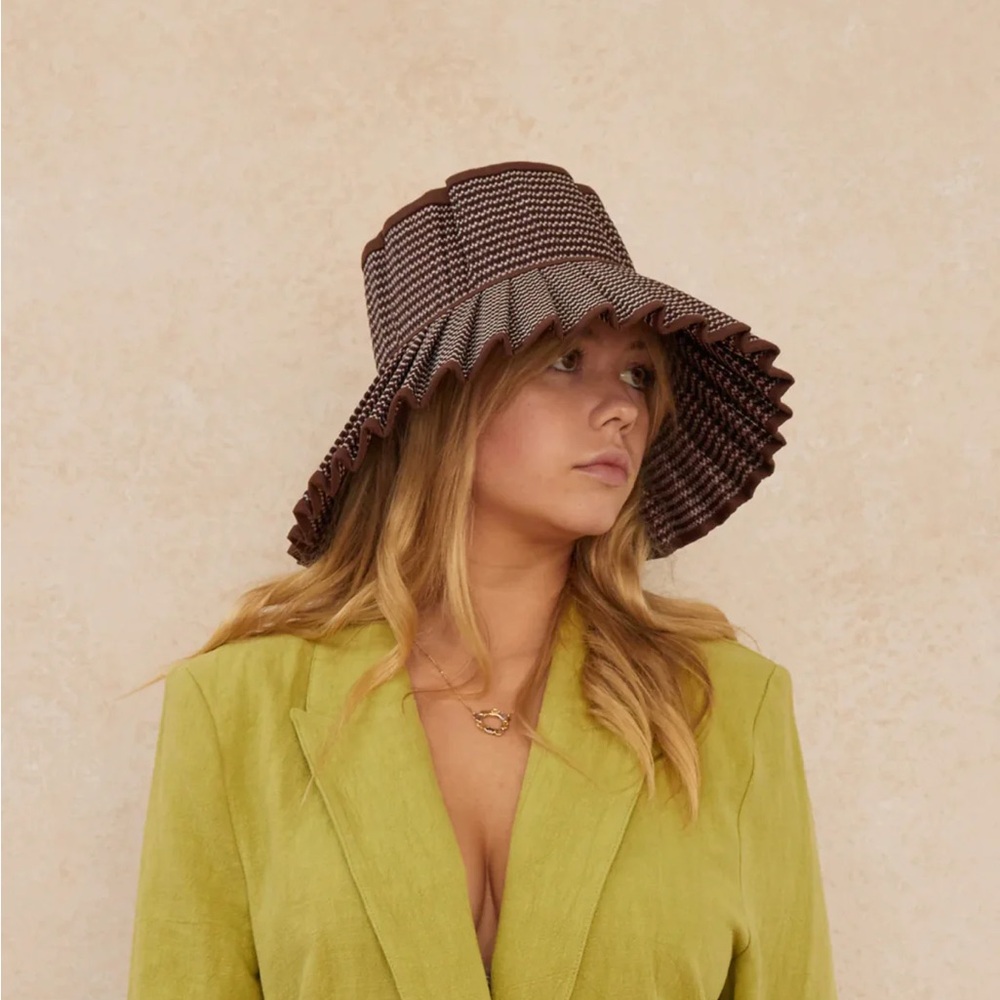 Brown and Gray Women's Fashion Hat